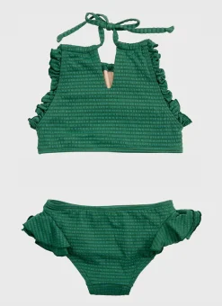 Aqua Blu Shop Juniors (3-7)|Sets^Stepping Stones Halter Neck Bikini Set Sage