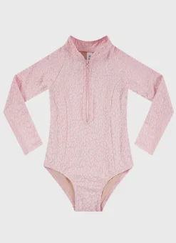 Aqua Blu Shop Juniors (3-7)|One Pieces^Stepping Stones Long Sleeve One Piece