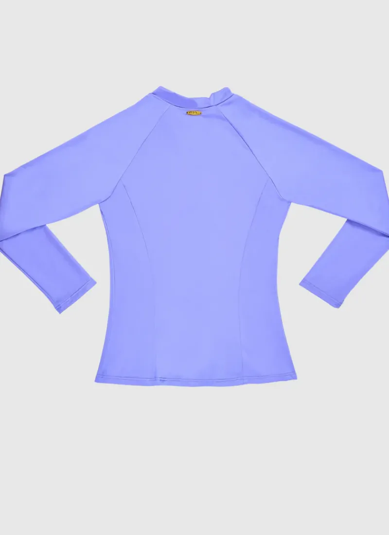 Aqua Blu Rashies^Stepping Stones Long Sleeve Rash Vest Purple