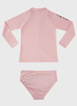 Aqua Blu Shop Juniors (3-7)|Rashies^Stepping Stones Long Sleeve Rash Vest Set (SAMPLE) Fairyfloss