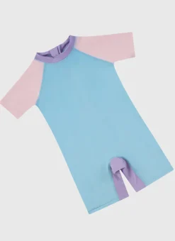 Aqua Blu Shop Infants (00-2)|One Pieces^Stepping Stones Short Sleeve Sunsuit Multicolor