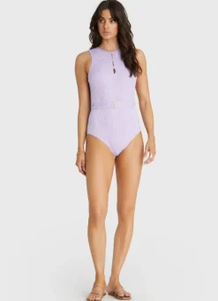 Aqua Blu One Pieces^Prudence One Piece Viola