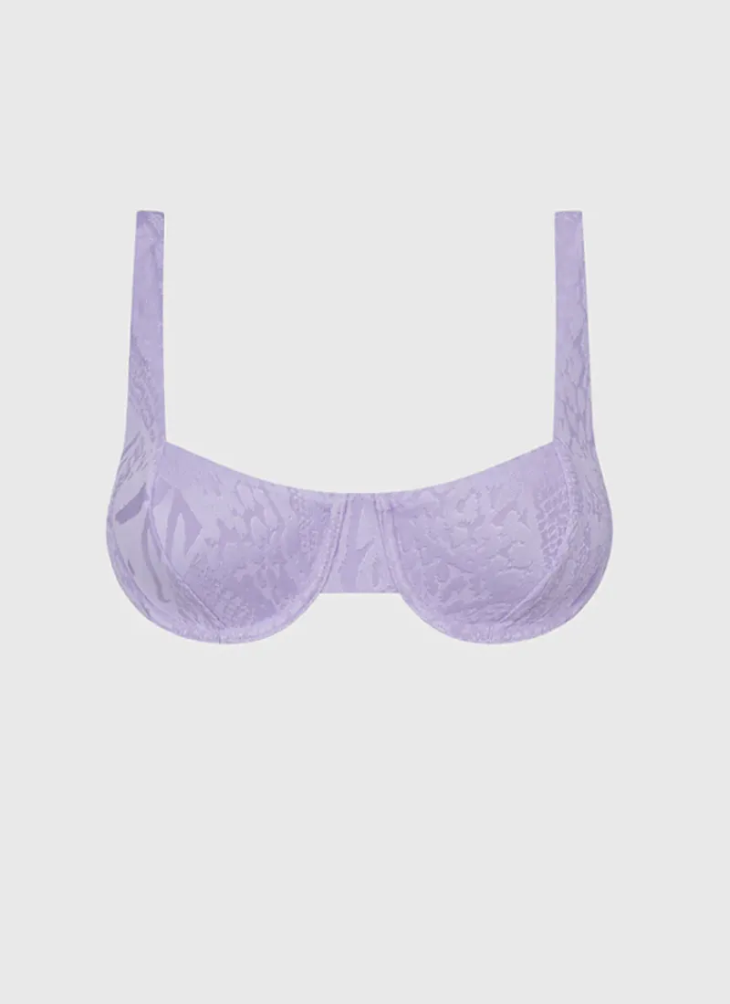 Aqua Blu Tops^Zara Balconette Viola