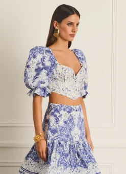 Aqua Blu Tops^Dani Corset Willow