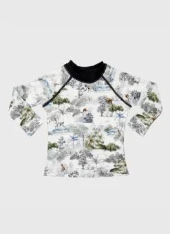 Aqua Blu Shop Infants (00-2)|Rashies^Long Sleeve Rash Vest Woodland